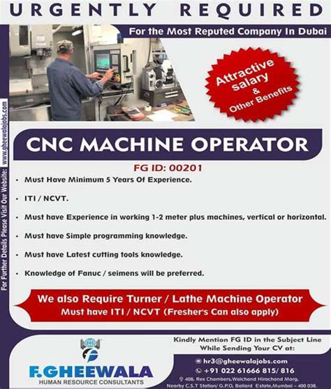 cnc machine jobs|cnc job vacancies.